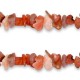 Chips stone beads Red ochre brown